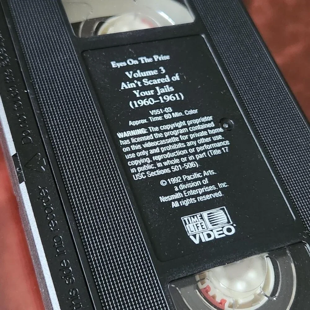 Eyes On The Prize: Ain't Scared Of Your Jails (1960-1961) ‐ 1992 ‐ VHS tape.